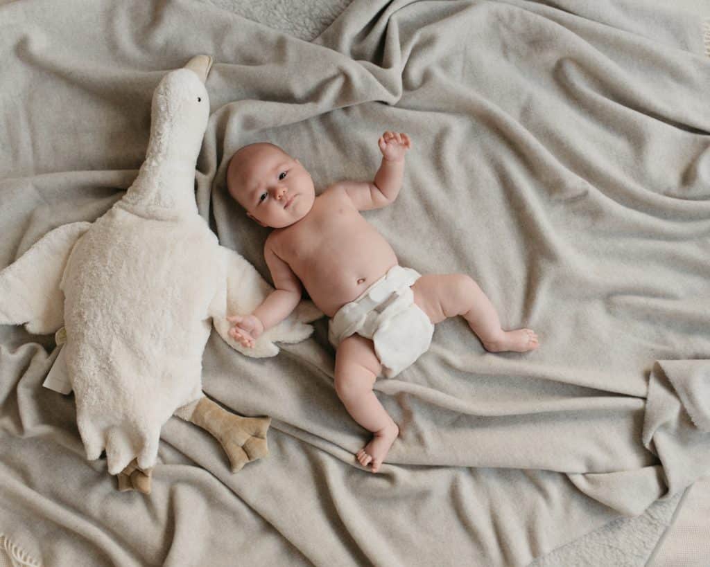 Newborn voorgevormde luier